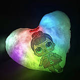 Подушка-нічник лялька LOL — світильник декор у дитячу кімнату, подарунок для дівчинки #1, фото 7