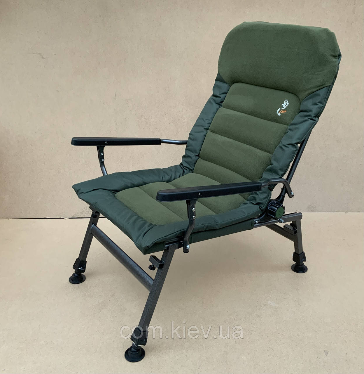 Крісло посилене (до 150 кг) коропове комфортне Carp Elektrostatyk FK6.Польське. Є самовивіз у Києві., фото 1