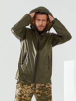 Мужская военная куртка от дождя, Водоотталкивающая Ткань. Хаки и камуфляж. Размеры 48-50,52-54,56-58 XL-2XL, 52-54, Хаки