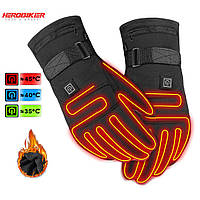 Акумуляторні рукавички з підігрівом Herobiker A2, 3 режими, 4000мА/год, 45 градусів до 5 годин, розмір L