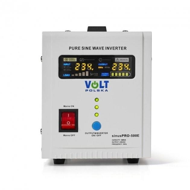 Джерело безперебійного живлення (ДПЖ) Volt Polska Sinus Pro 800 Е 12 V (Білий)