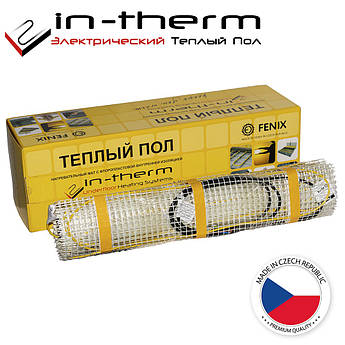 Нагрівальний мат In-therm mat 200 - 1,7 м2 / 350 Вт, тепла підлога під плитку