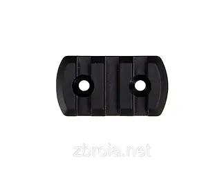 Планка DLG Tactical (DLG-109) для M-LOK, профіль Picatinny/Weaver (3 слоти) чорна