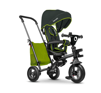 Дитячий триколесний велосипед-коляска з батьківською ручкою Lionelo Tris TRIS GREEN LIME Польща