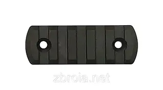 Планка DLG Tactical (DLG-110) для M-LOK, профіль Picatinny/Weaver (5 слотів) олива