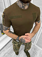 Военная тактическая футболка Нammer мультикам, армейская футболка с липучками под шевроны материал двухнитка
