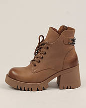 Черевики жіночі осінні Phany 2814600 38 руді шкіра 36, фото 2