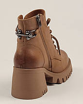 Черевики жіночі осінні Phany 2814600 38 руді шкіра 36, фото 4