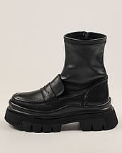 Черевики жіночі на платформі Le Berde 11343 37 чорні шкіра 36, фото 2