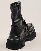 Черевики жіночі на платформі Le Berde 11343 37 чорні шкіра 36, фото 4