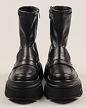 Черевики жіночі на платформі Le Berde 11343 37 чорні шкіра 36, фото 5