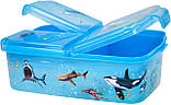 Ланчбокс на 3 відділення Dino World Підводний світ 11445, фото 4