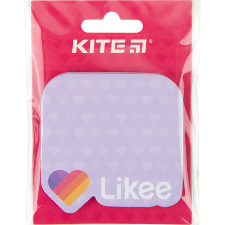 Блок паперу з клейким шаром Kite Likee LK22-298, 70х70 мм, 50 аркушів, фото 2