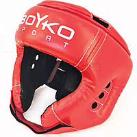 Боксерский шлем BoYko №2 композиционная кожа красный L (bs6246012303)