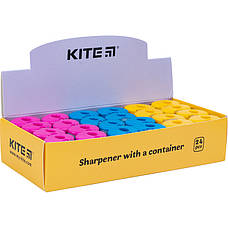 Точилка з контейнером Kite Soft K21-370, асорті, фото 3