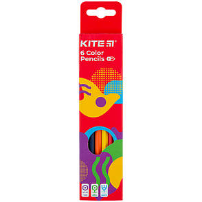 Олівці кольорові Kite Fantasy K22-050-2, 6 кольорів, фото 1