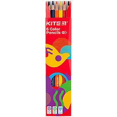Олівці кольорові Kite Fantasy K22-050-2, 6 кольорів, фото 4