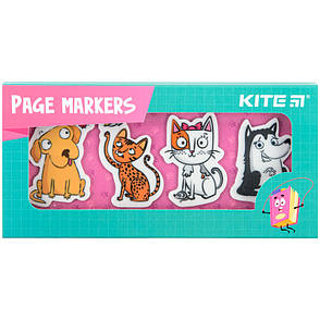 Закладки пластикові Kite Pets K22-479-5, 4x20 шт, 35х50 мм, фото 2