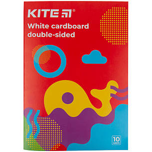 Картон білий Kite Fantasy K22-254-2, А4, 10 аркушів, фото 2