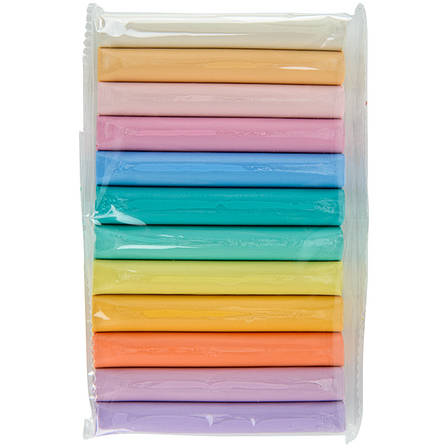 Пластилін восковий Kite Fantasy Pastel K22-086-2P, 12 кольорів, 200 г, фото 3