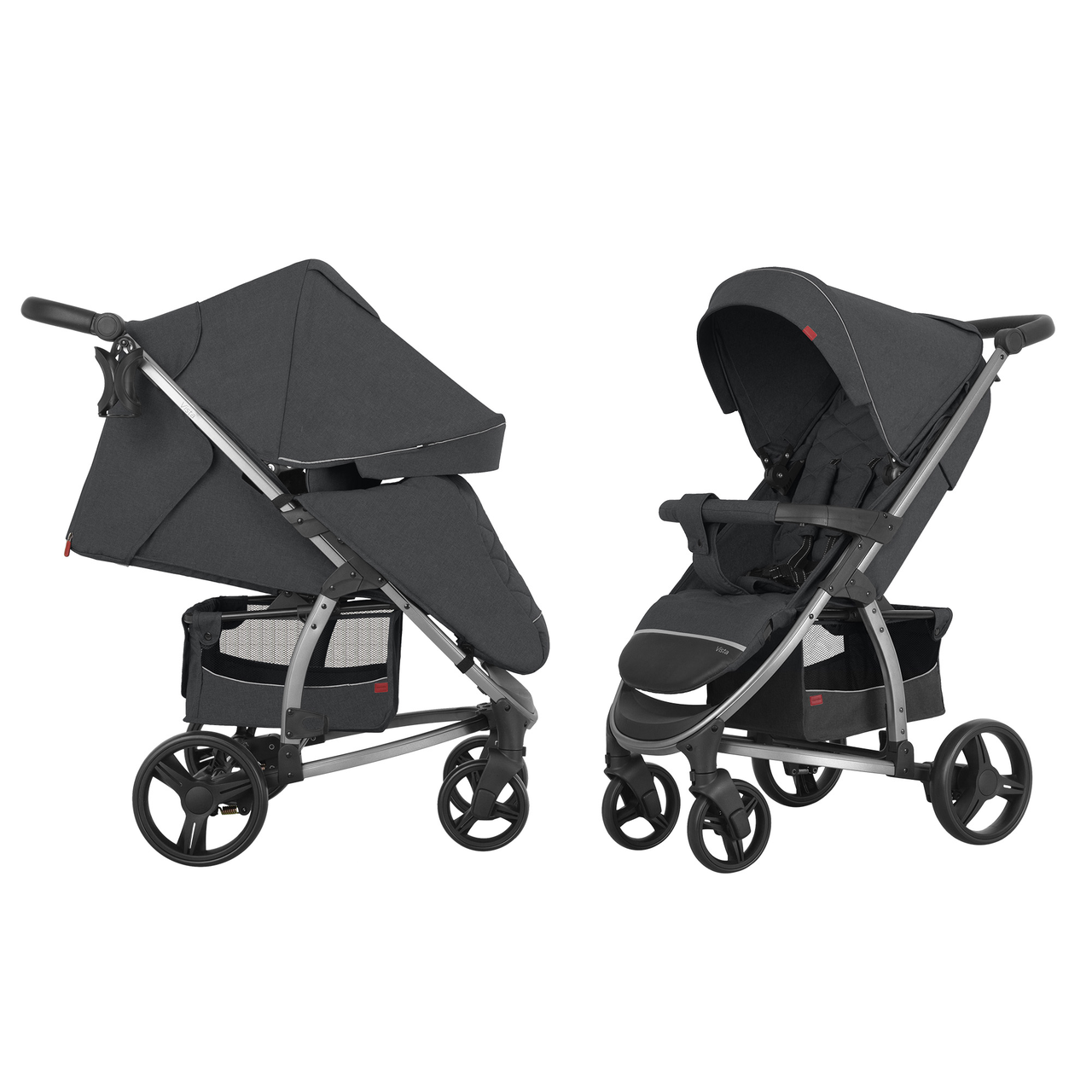 Коляска прогулянкова, візочок, Carrello Vista CRL-8505 Serious Grey, темно-сіра, Карелло Віста, до22кг