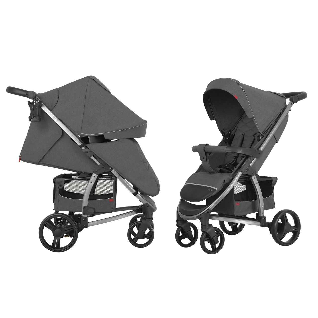 Коляска прогулянкова, візочок, Carrello Vista CRL-8505 Shark Grey, сіра, Карелло Віста, до22кг
