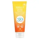 Derma E, Sun Defense Clear Zinc, солнцезащитное средство для тела, SPF 30, без запаха, 113 г (4 унции) Киев