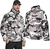 Анорак тактический Brandit Windbreaker Urban, куртка на флисе, водонепроницаема теплая ветровка