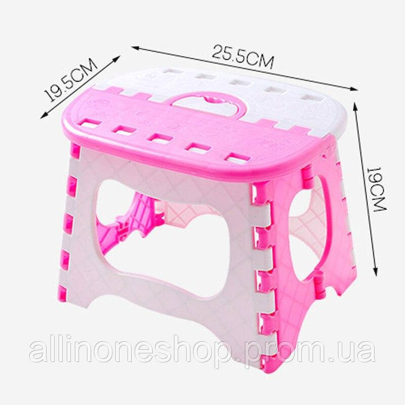 Складной стульчиктабурет Anpei A9805RW Розовый с белым AO, код: 7420255 - фото 4 - id-p1936874075