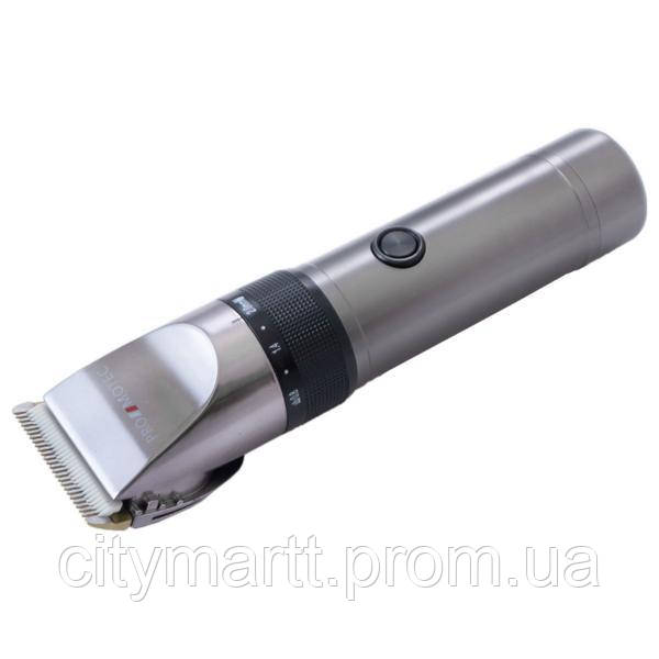 Профессиональная аккумуляторная машинка для стрижки волос Promotec PM 358 Серебро CM, код: 7784799 - фото 1 - id-p1936867520