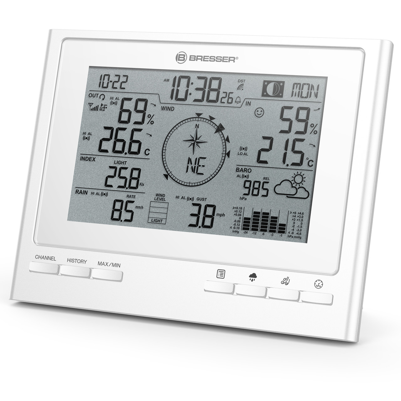 Метеостанція Bresser 7-in-1 Exclusive Line Weather Center Climate Scout для дому та офісу