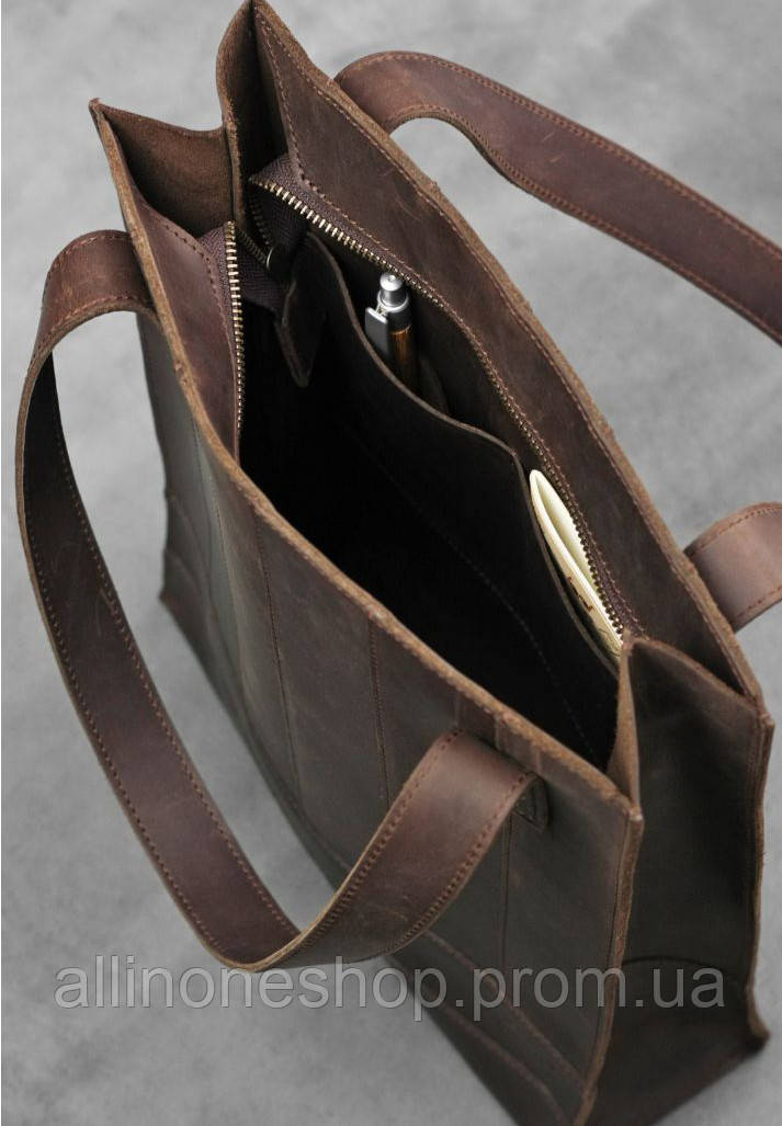 Сумка шоппер BlankNote Бэтси Темно-коричневый (BN-BAG-10-o) AO, код: 355813 - фото 4 - id-p1936874873