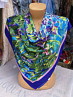 Женский платок шелковый с рисунком размер 85-85 см Китай цена оптом