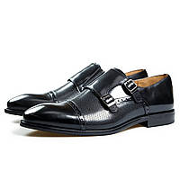 Чоловічі туфлі монки Ніколасс TANNER 40 Чорні CM, код: 2632184