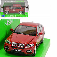 Металлическая машинка внедорожник BMW X6 1:24 коллекционная машинка БМВ Welly