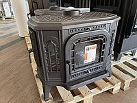 Чугунная печь-камин-буржуйка KAWMET P7 PB (10,5 kW)
