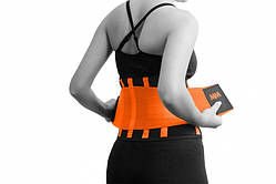 Пояс компресійний MadMax MFA-277 Slimming belt Black/neon orange M