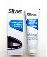 Крем-краска для обуви Сильвер Silver туба 75мл черный