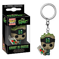 Коллекционная фигурка брелок Funko Pop Фанко Поп I Am Groot Groot Shorts PJs w/ Book Грут 4 см BF AG 1193