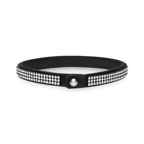 Браслет з алькантари Spark Tennis Triple зі Swarovski (BZ3C5CZC), фото 1