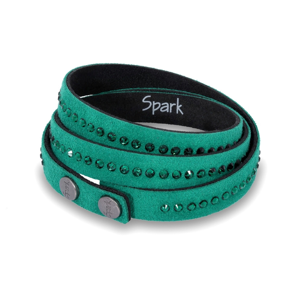 Браслет з алькантари Spark Fancy зі Swarovski (BTR1EMEM)