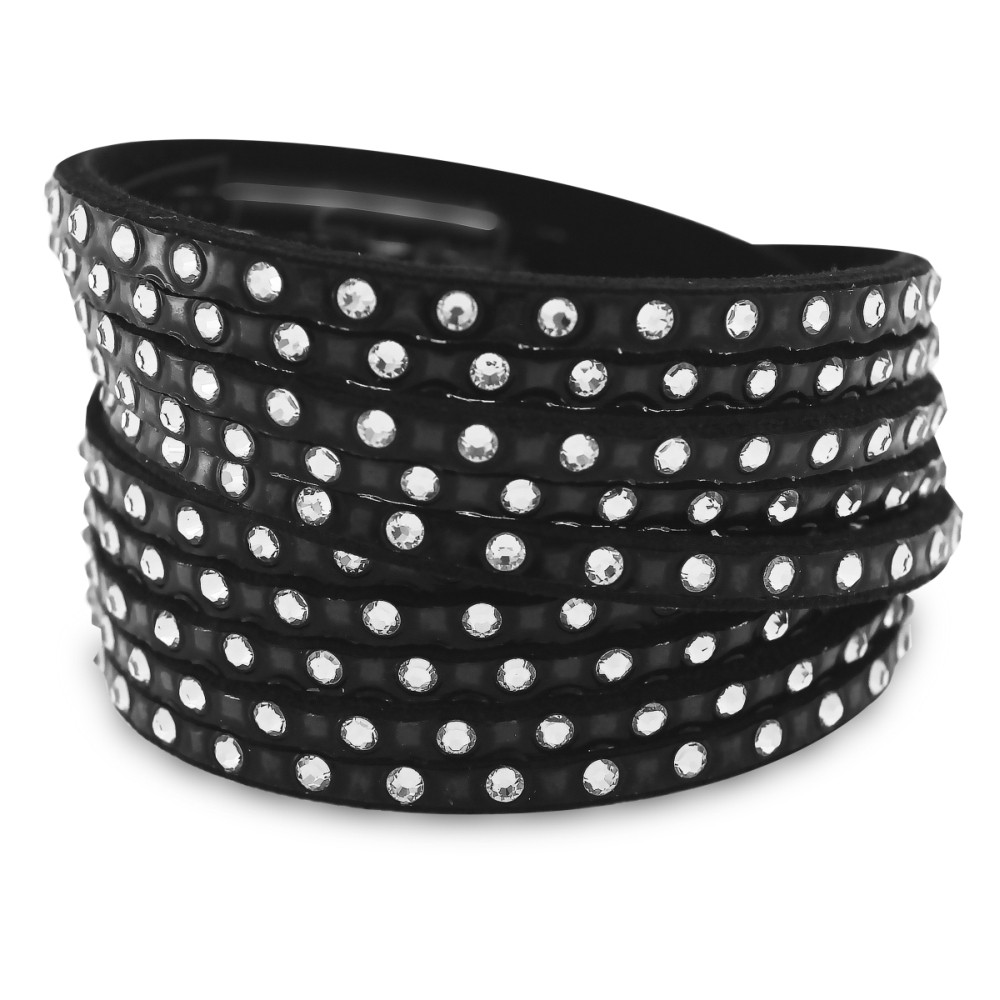 Браслет з алькантари Spark Lorant зі Swarovski (BTEXRZ5CZC)