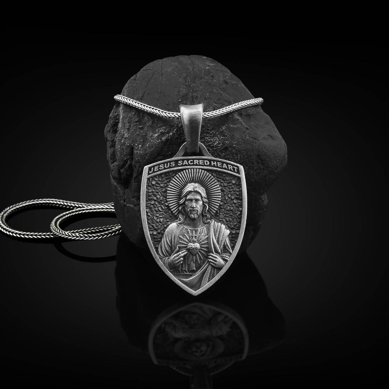 Срібний кулон, Синя Синя душа 133173 Онікс