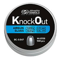 Кулі JSB KnockOut Slugs 4.51 мм, 0.65 г, 500 шт.