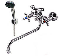Змішувач для ванни Zerix DMT 722 з полнооборотной кран буксой (ZX2961)