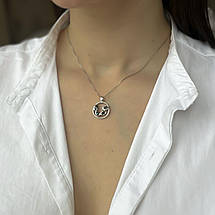 Срібна підвіска SilverBreeze із сапфіром 0.188ct (2140078), фото 5