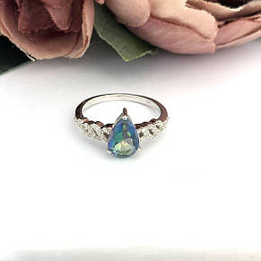 Срібне кільце SilverBreeze з містик топазом 1.425ct (2096306) 18.5, фото 3