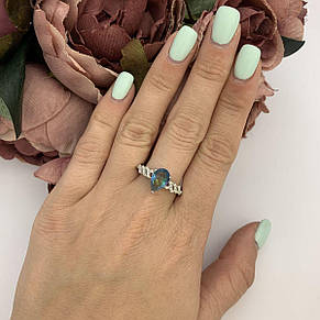 Срібне кільце SilverBreeze з містик топазом 1.425ct (2096306) 18.5, фото 4