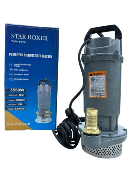 Занурювальний насос для чистої та брудної води 3550W STAR ROXER SR-4022