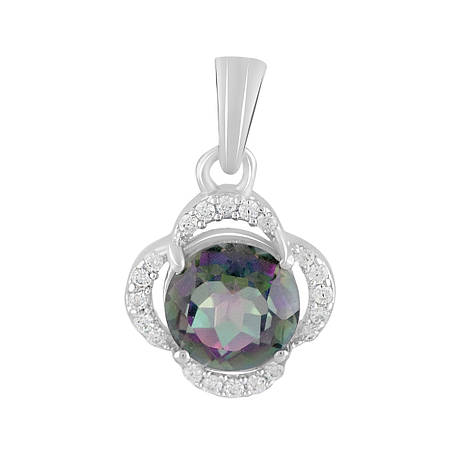 Срібна підвіска SilverBreeze з містик топазом 2.18ct (2124627), фото 1